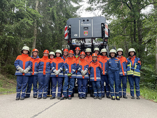 Group picture of the VFD Nittenau junior firefighters