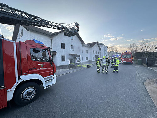 Fire in multi-family house