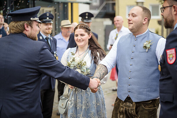 Gratulation zur Hochzeit