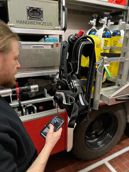 SCBA equipment manager at work