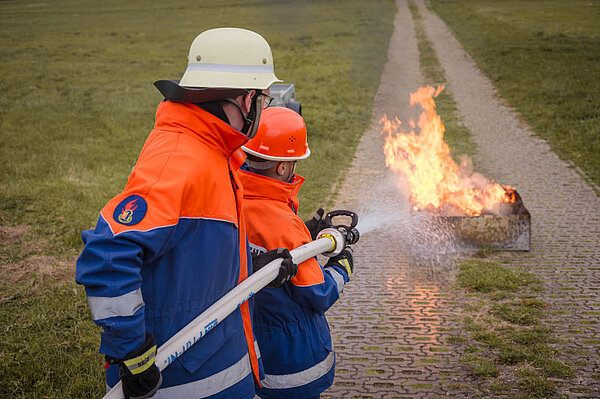 Brand im Freien