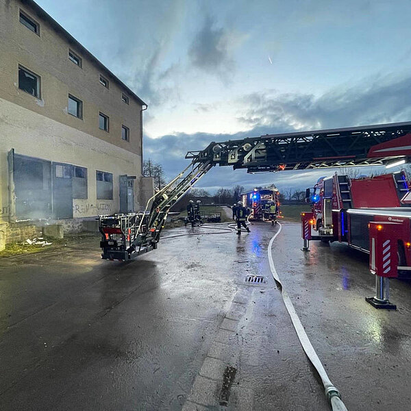 Brand leerstehendes Gebäude