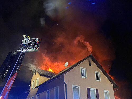 Fire in multi-family house