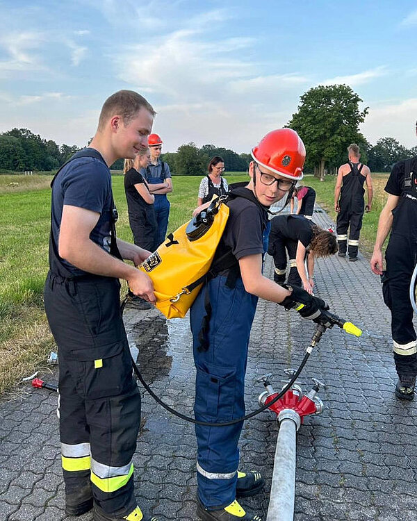 Forest and grass fire practice