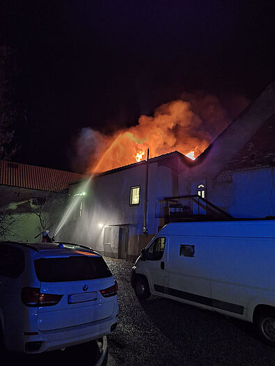 Fire in multi-family house