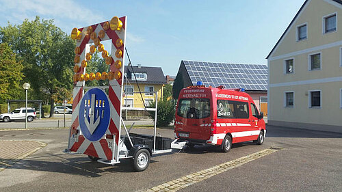 Nittenau Fire Department: Traffic safety trailer VSA
