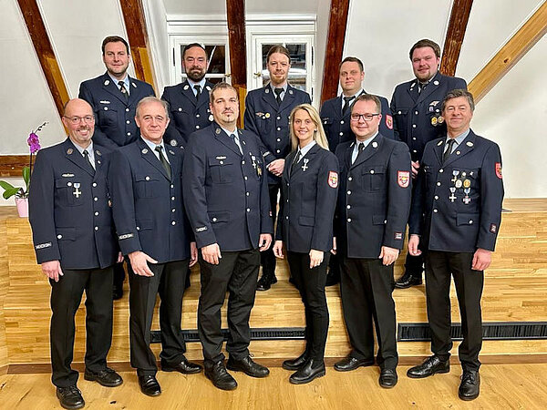 Gruppenbild vom Ehrenabend am 15.03.2023