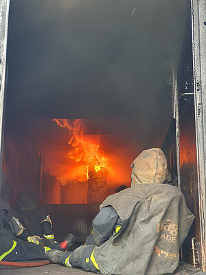 Heißausbildung Brandcontainer