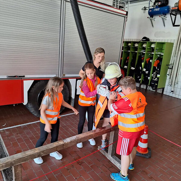 First group session of the Children's Fire Brigade