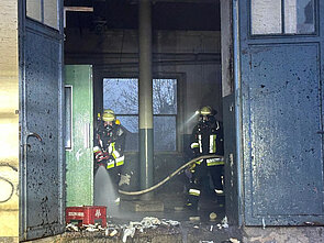 Brand auf der Angerinsel