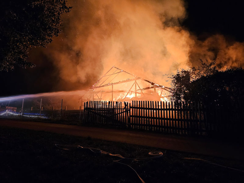 Major fire at Harthöfl