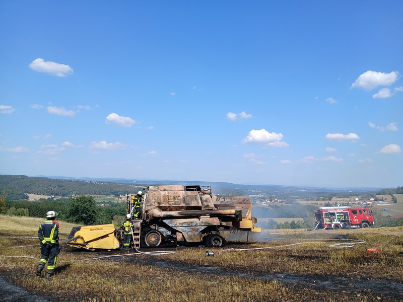 Mähdrescherbrand