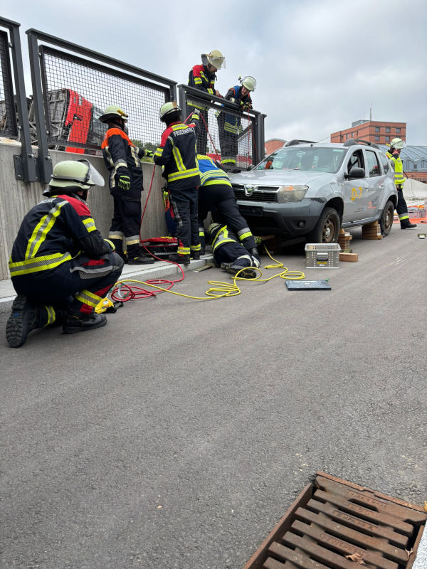 Intensive training day at the Regensburg Fire Academy